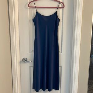 Theory 100% silk slip dress